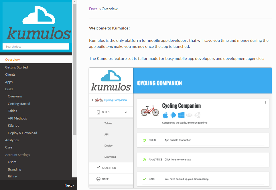 Kumulos Docs Site
