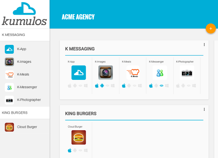 Kumulos Multi-Tenant App Console