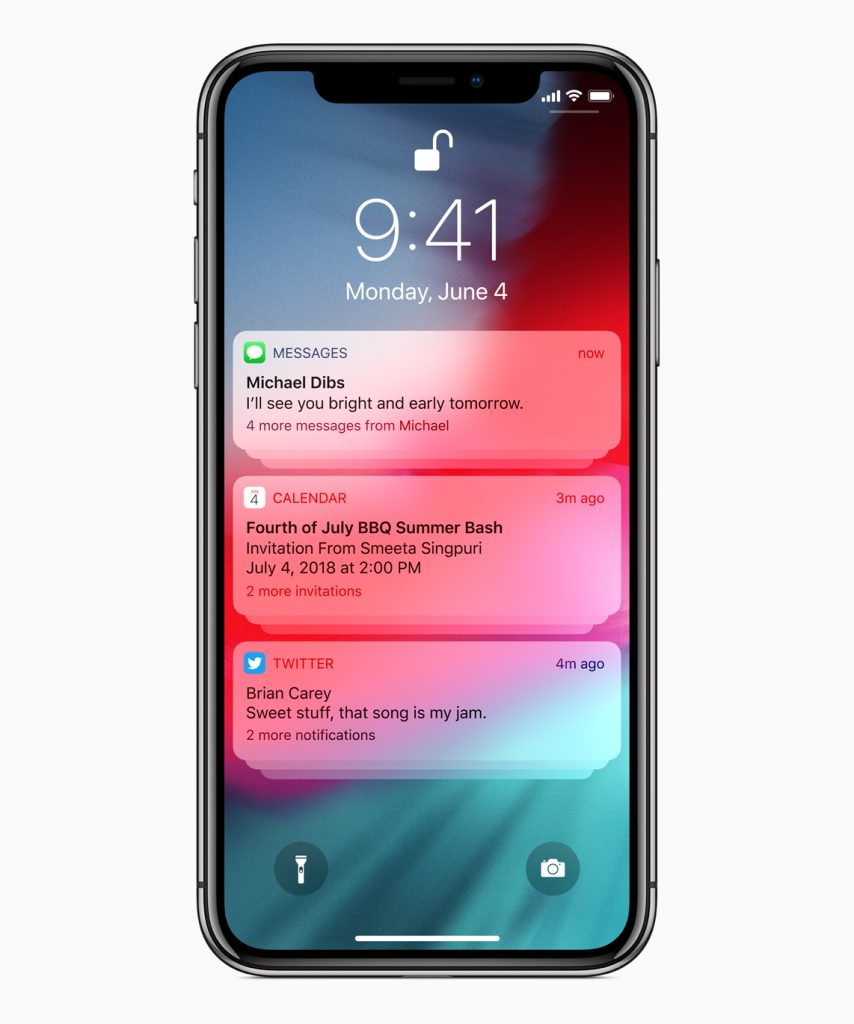 Push Notifications in iOS 12 - Group Notifications