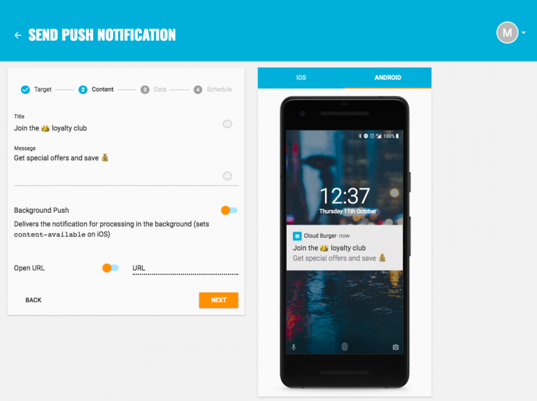 Increase retention with mobile push notifications - compose
