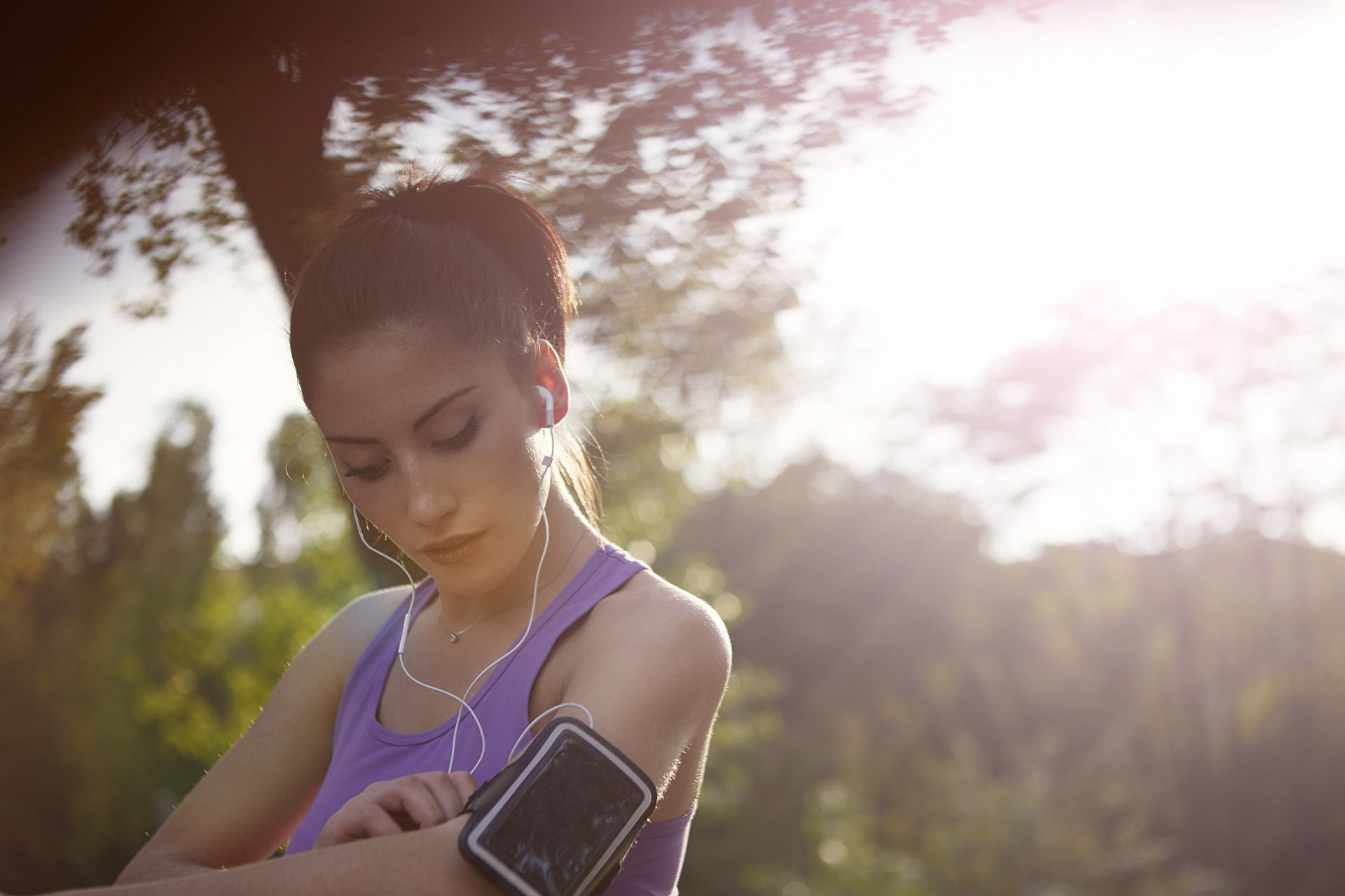 Jogging with mobile phone