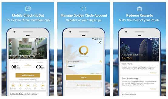 shangri-la hotel in-app payments