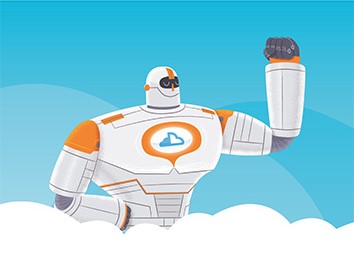 robot with fist in air